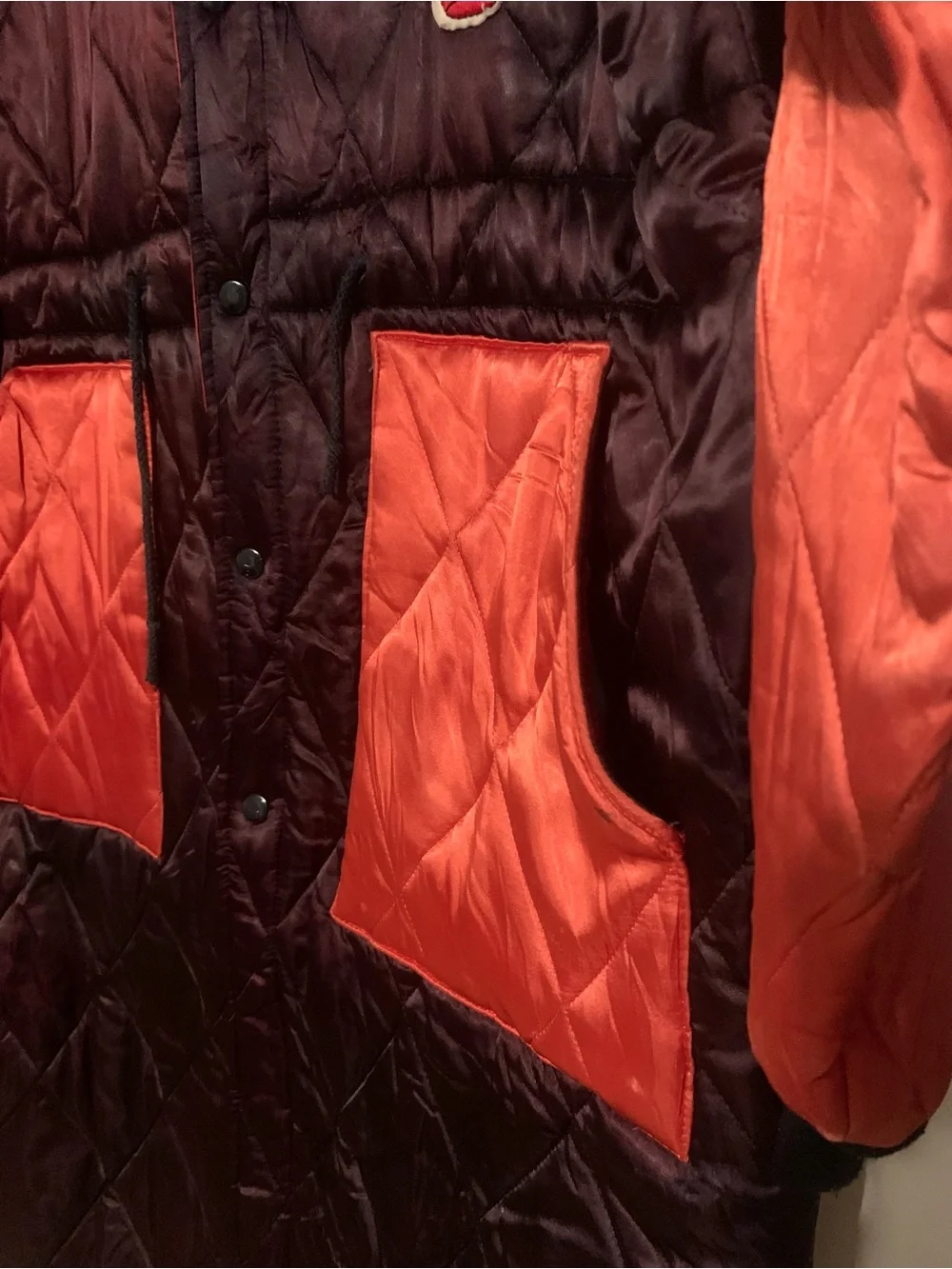 Vintage 90s Chicago Bulls Quilted Long Bench Coat Jacket Parka XL Michael Jordan